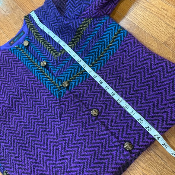 Vintage Fiberworks Handwoven Mohair Jacket Blazer Women’s Large XL Purple Blue - Picture 7 of 8